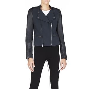BCBGMAXAZRIA Fern Ava Moto Motorcycle Jacket 6 (S)